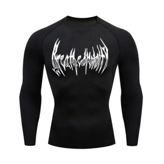 Men Fitness T-Shirt Muscle Gym Compression Sportswear Quick-drying Breathable Sports Running Bottoming