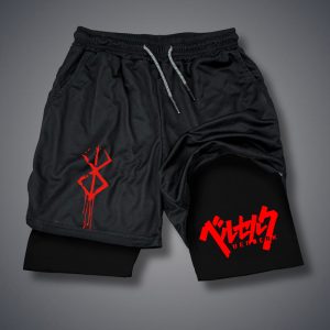 2 in 1 Compression Shorts for Men Gym Workout Running Shorts with Phone Pockets Athletic Quick Dry Activewea