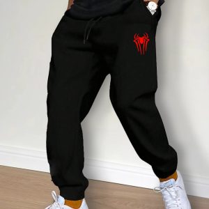 Men's Casual Pants Fashion Drawstring Casual Pants Joggers Workout Running Gym Fitness Sports Trousers Streetwear Clothing