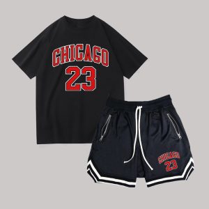 Men's Letter Printed Short Sleeve T-Shirt Drawstring Waist Shorts Set Men's Summer Plus Size Casual Running Sports Suit for Men